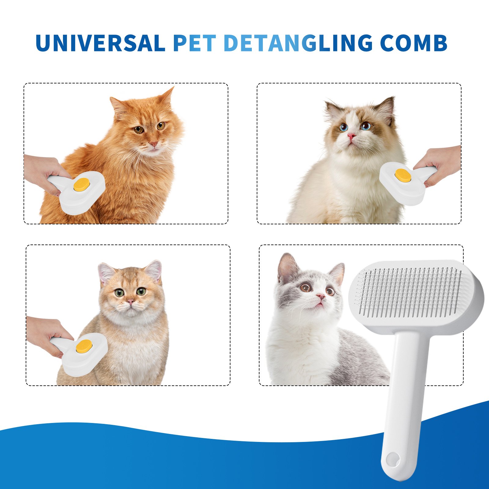 Efficient Universal Pet Hair Removal Comb, Gently Smoothing Out The Tangled Hair Of Your Beloved Pet, Carefully Caring For Every Gentle Touch - Image 6