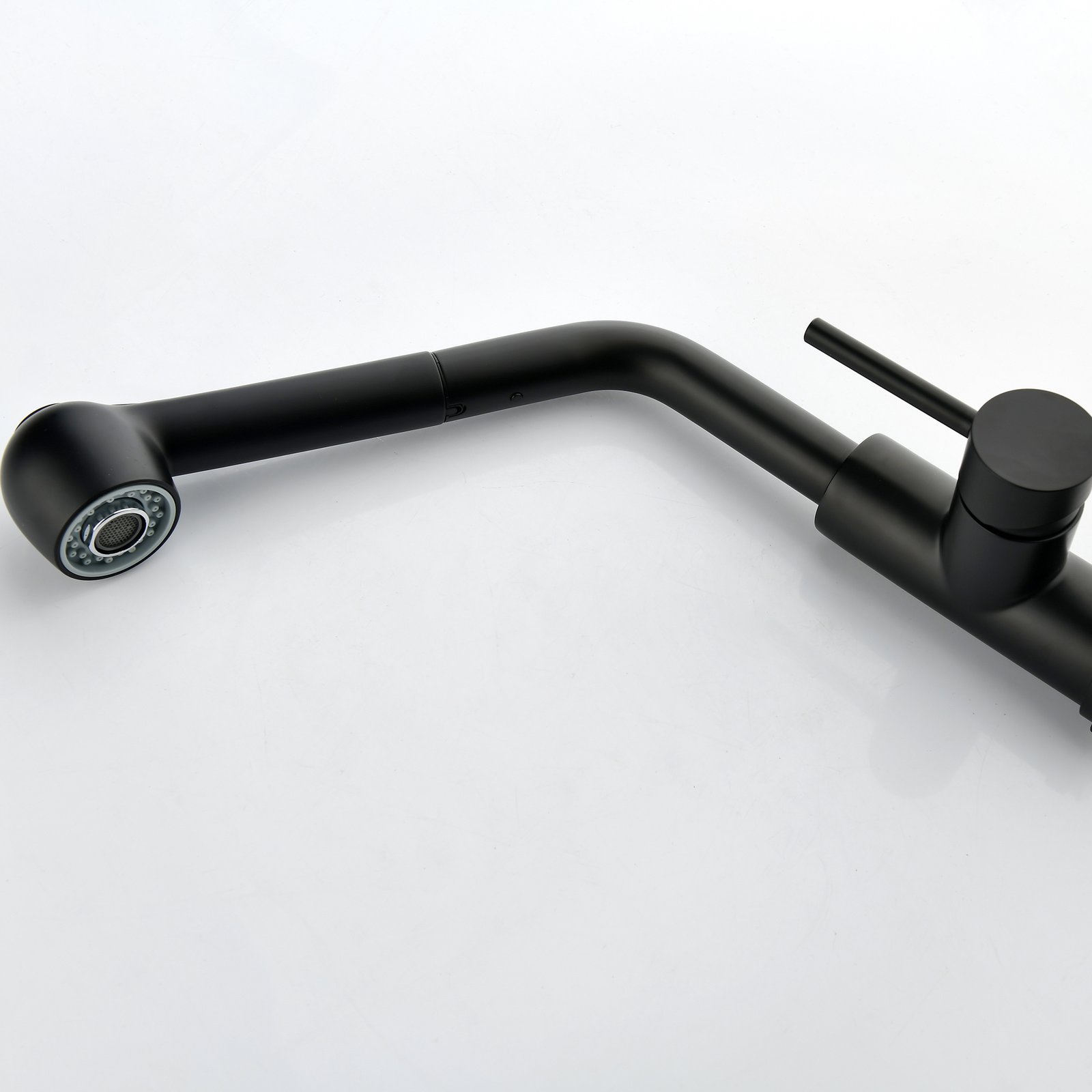 Stainless Steel Matte Black Single Handle Pull Out Spray, Kitchen Faucet - Image 4