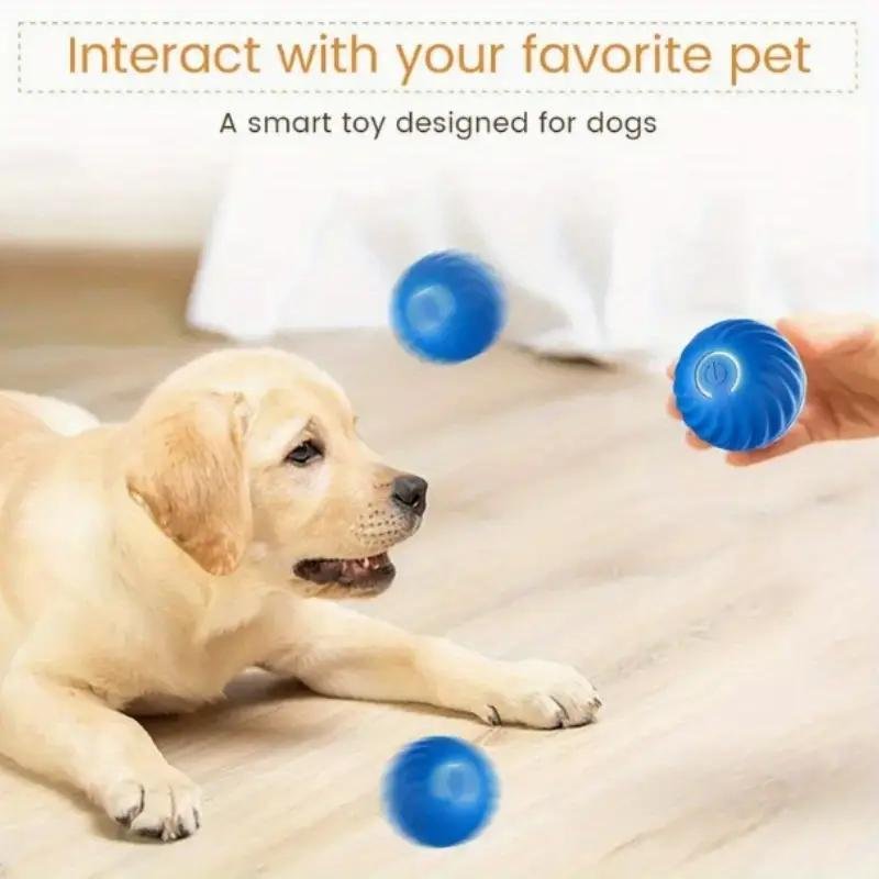 Blue And Orange Pet Bouncing Ball Fun Pet Bouncing Ball For Cats And Dogs - Image 7