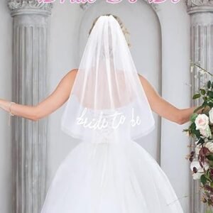 Bride To Be Embroidered Veil