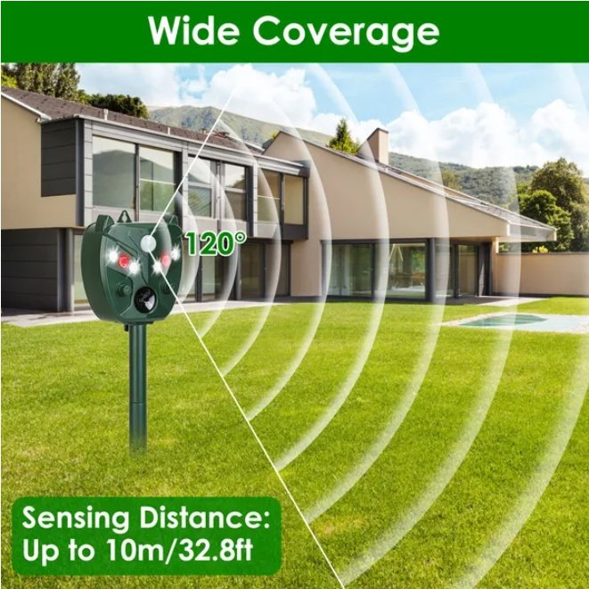 Ultrasonic Solar Animal Repellent - Image 3