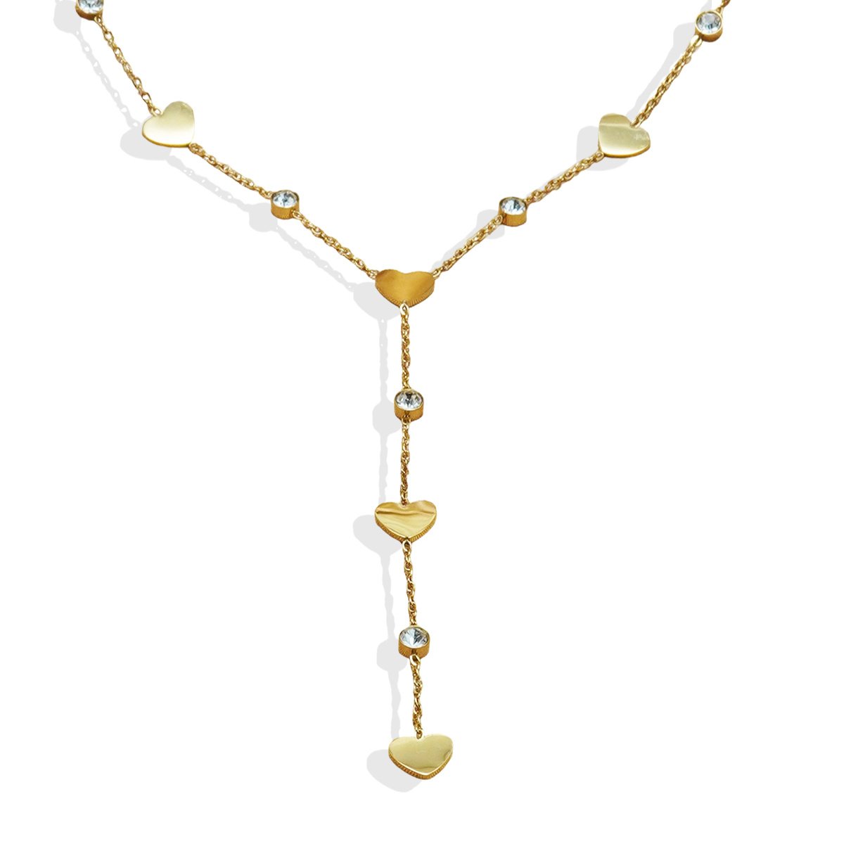 Modern Minimalist Rhinestone Necklace - Image 3