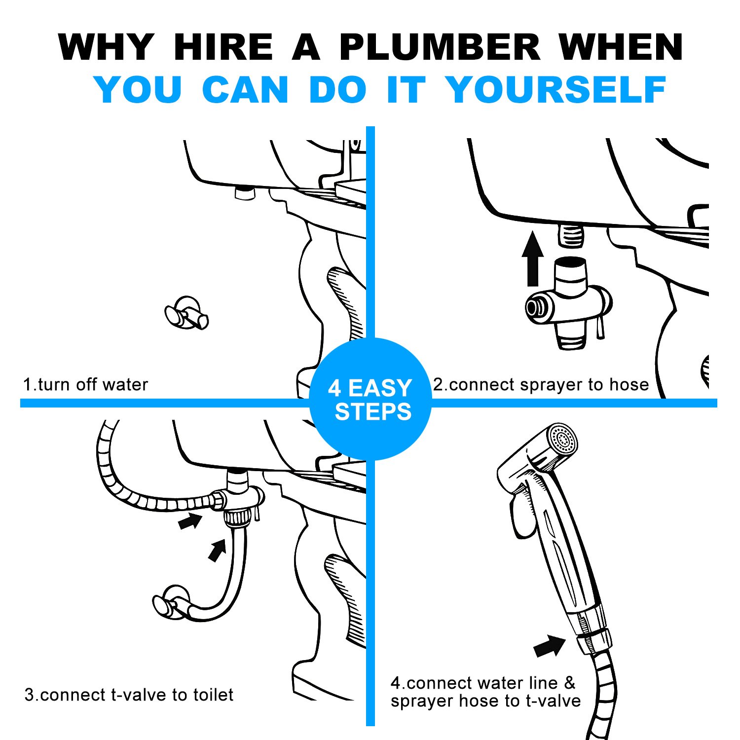 Toilet Spray Gun, Handheld Pet Bathing Equipment - Image 3