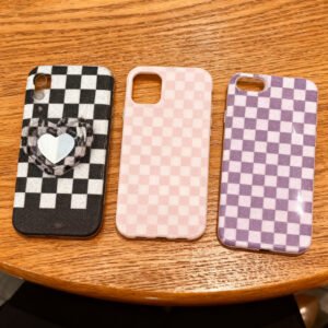IPhone13Pro Plaid Phone Case-3489,Single, Random Color