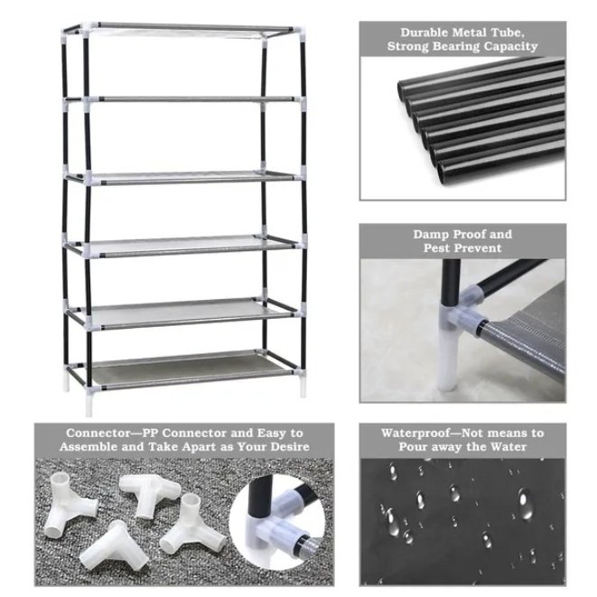 10 Layer DIY Dustproof Shoe Cabinet - Image 3