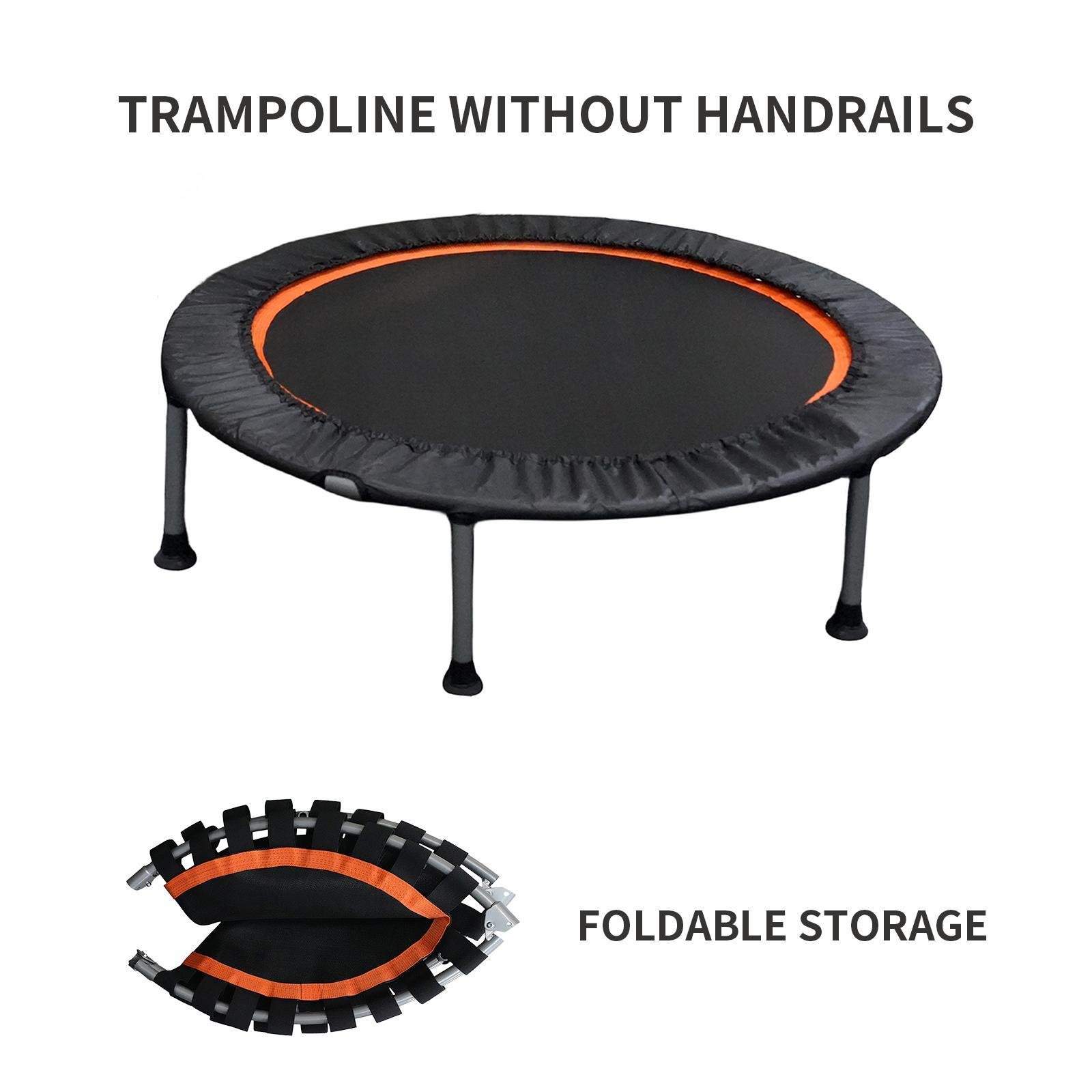 Folding Mini Fitness Trampoline With Adjustable Handles For Adults, Suitable For Indoor And Outdoor Exercise - Image 6