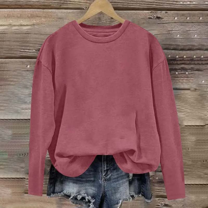 3 Pack Women's Solid Color Casual Set Round Neck Long Sleeve Tops For Spring&Fall - Image 8