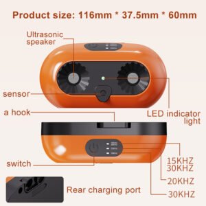 Ultrasonic Dog Bark Deterrent, Anti Barking Device Dog Barking Control Devices With 3 Modes Stop Barking Neighbors Dog, 50ft Range Indoor & Outdoor, Safe & Effective For Small Medium & Large Dogs