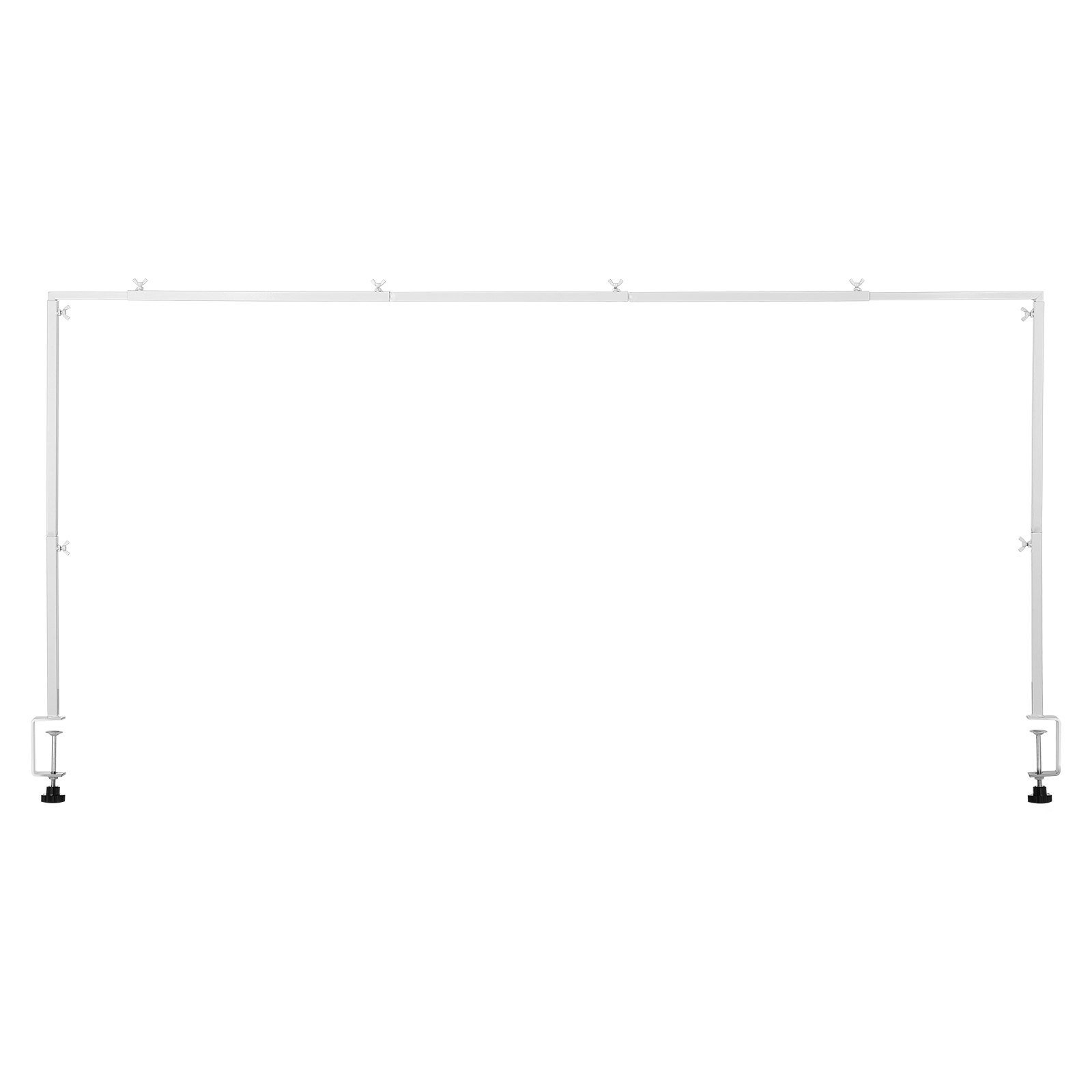 Over The Table Rod Stand With Clamps 28-98 In Length Adjustable Metal Party