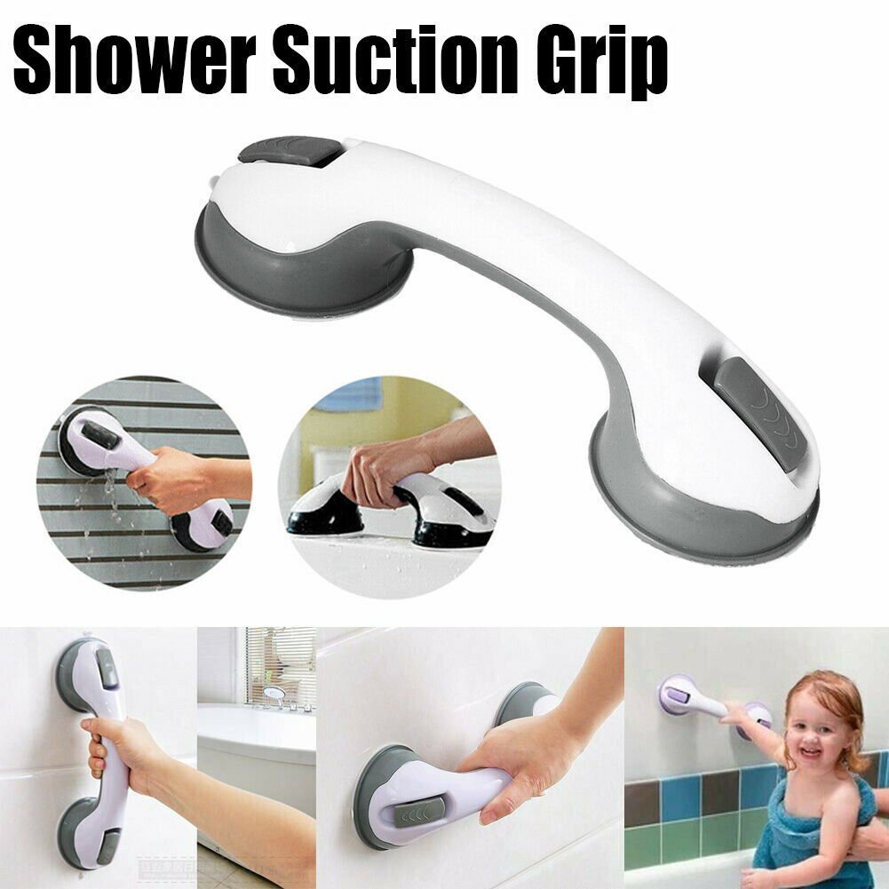 Power Shower Grip Handle Bathroom Suction Grab Bar Safety Rail Tub Bath Vacuum - Image 2