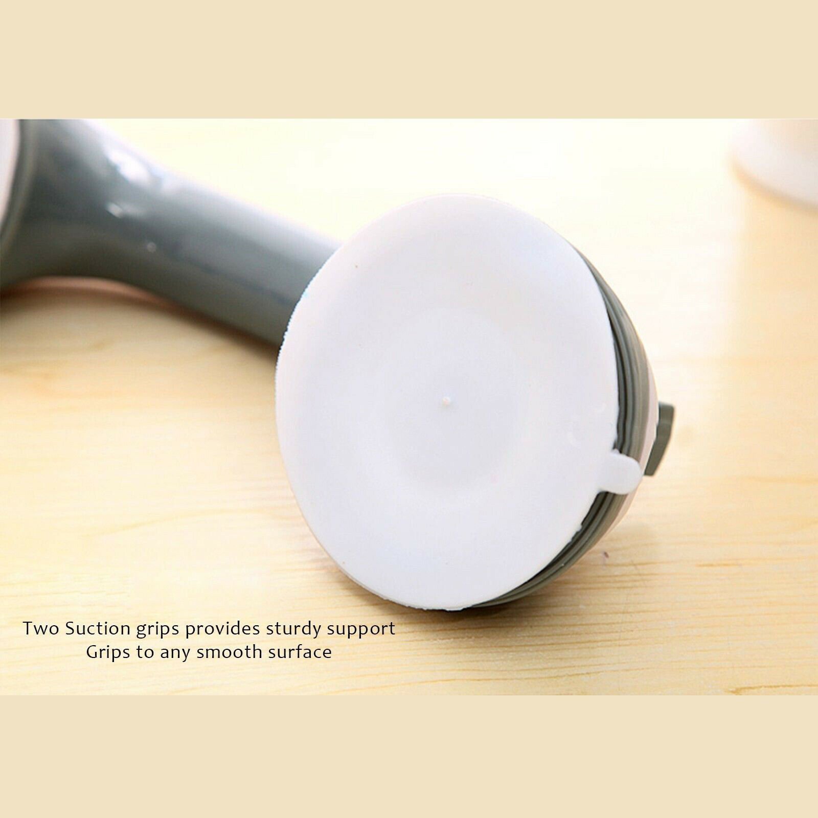 Power Shower Grip Handle Bathroom Suction Grab Bar Safety Rail Tub Bath Vacuum - Image 9