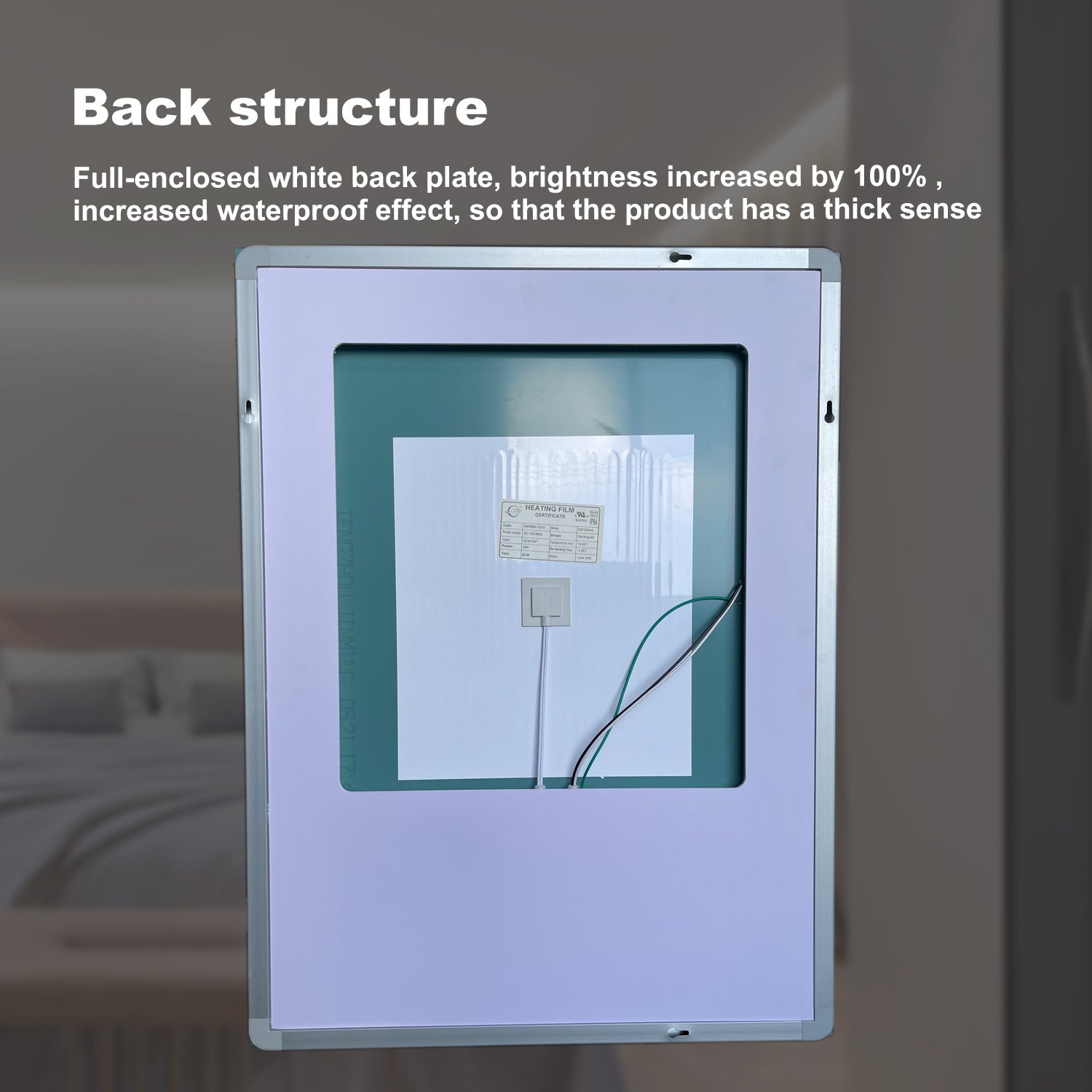 32x24 Inch Bathroom LED Premium Vanity Mirror With Focusing Back Panel, High Lumens, Dimmable Touch, Unavailable Platforms-Welfel - Image 7