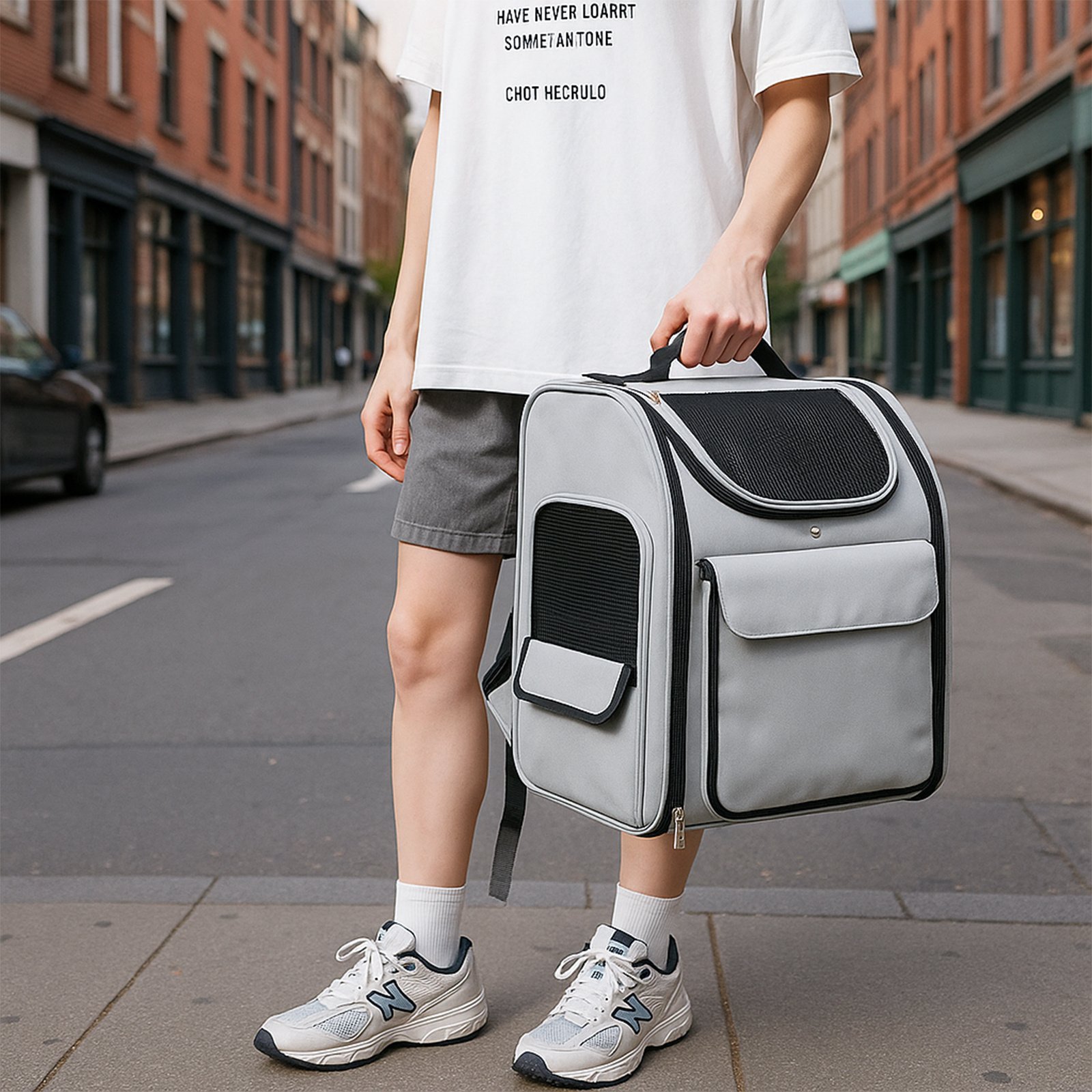 Pet Carrier Backpack, Expandable Cat Dog Carrier With Back Extension, Breathable Mesh Travel Backpack For Small Dogs Cats, Soft-Sided Pet Backpack Holds Up To 26 Lbs - Image 6