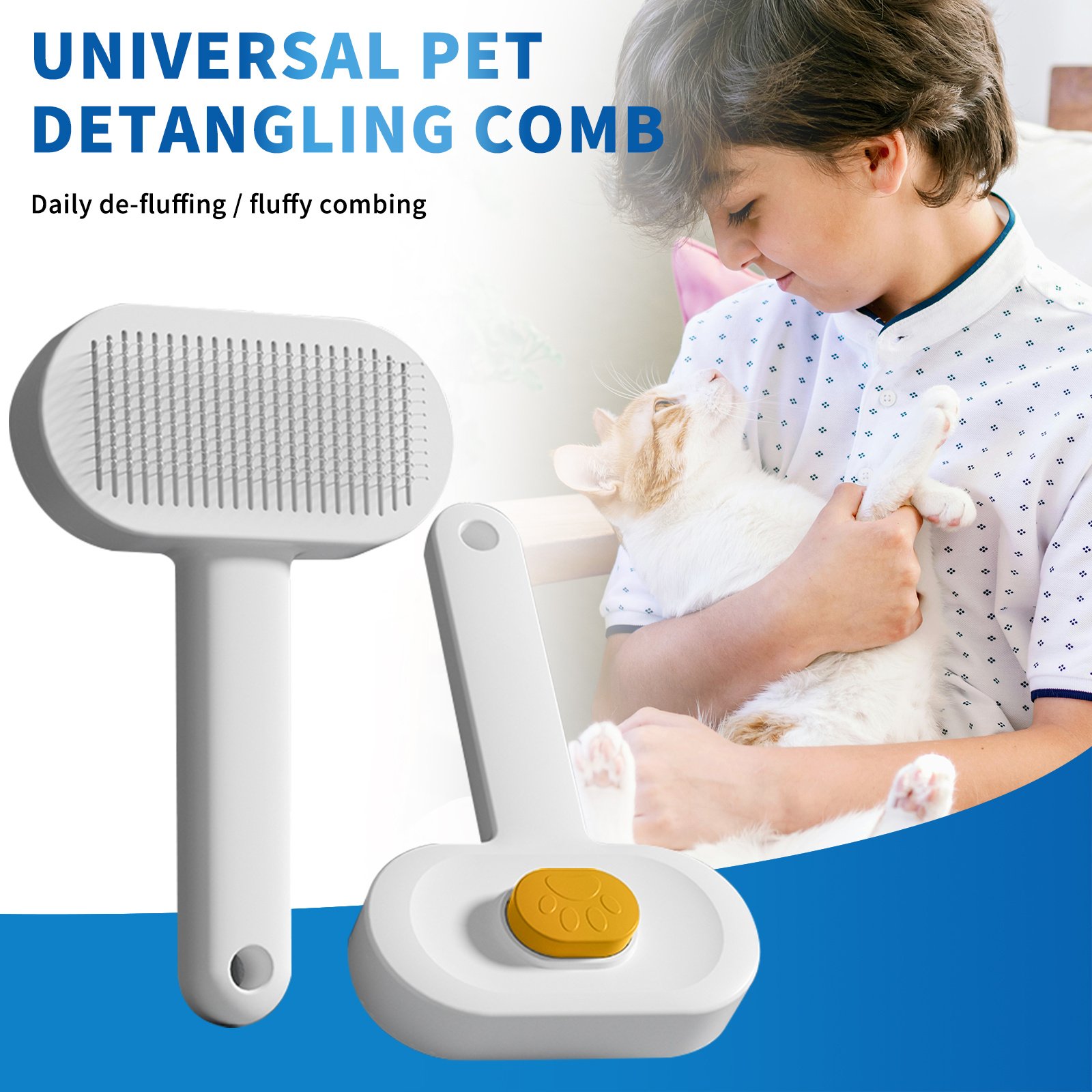 Efficient Universal Pet Hair Removal Comb, Gently Smoothing Out The Tangled Hair Of Your Beloved Pet, Carefully Caring For Every Gentle Touch - Image 3