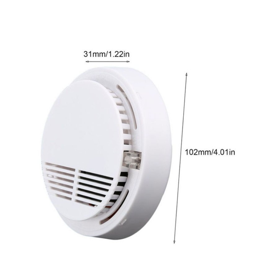 Smoke Alarm Detector Fire Gas Alarm Detector With Battery Photoelectric Sensor Alert Warning - Image 2