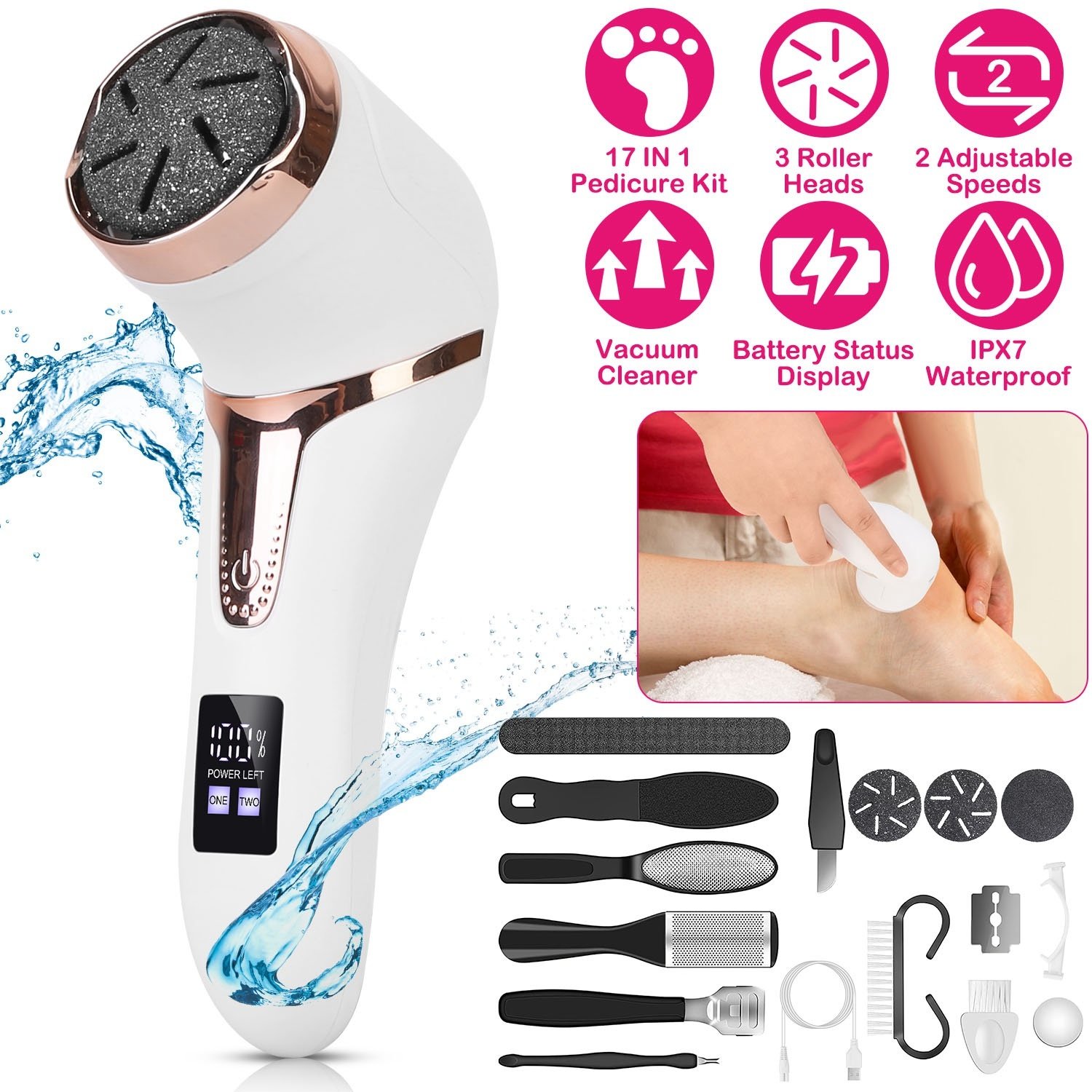 Electric Foot Callus Remover Kit