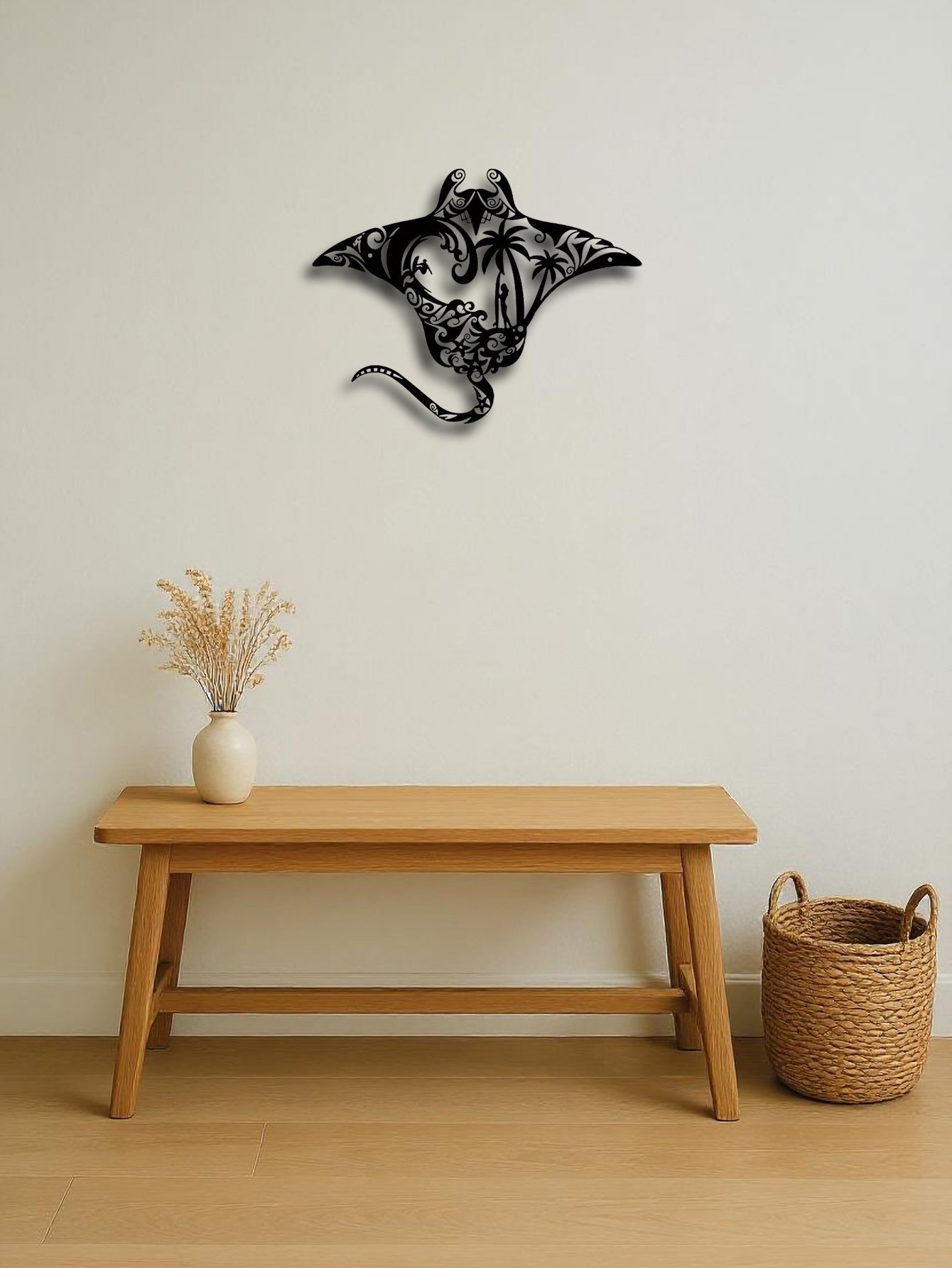 Coastal Metal Wall Art,Nautical Beach Decor For Living Room, Bedroom, Bathroom