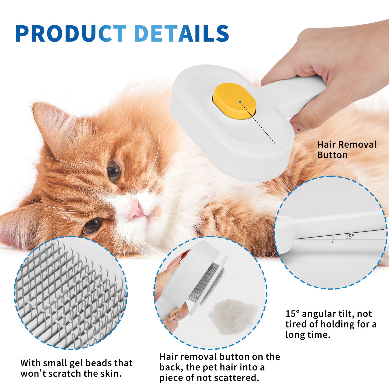 Efficient Universal Pet Hair Removal Comb, Gently Smoothing Out The Tangled Hair Of Your Beloved Pet, Carefully Caring For Every Gentle Touch - Image 7