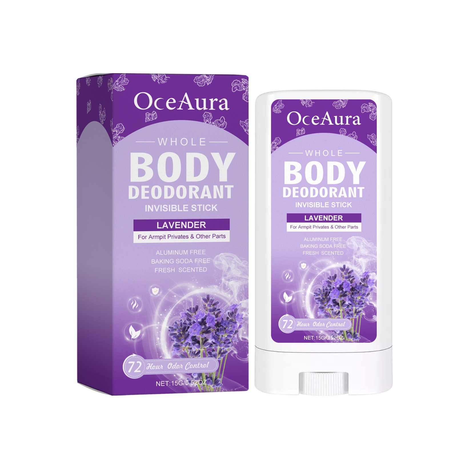 OceAura Whole Body Deodorant, Body Fragrance Antiperspirant Deodorant To Armpit Odor Fragrance Deodorant Bar - Image 5