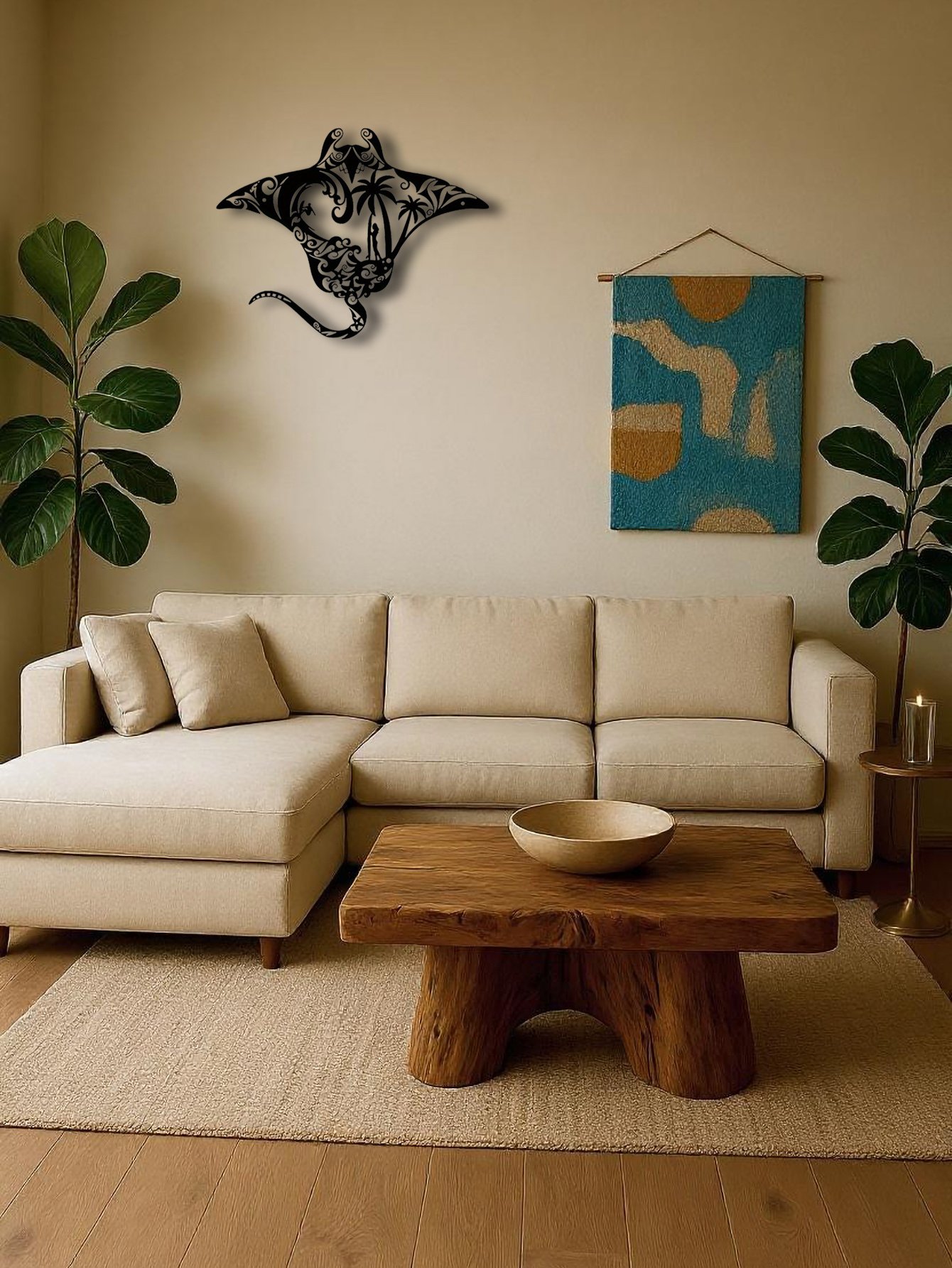 Coastal Metal Wall Art,Nautical Beach Decor For Living Room, Bedroom, Bathroom - Image 6