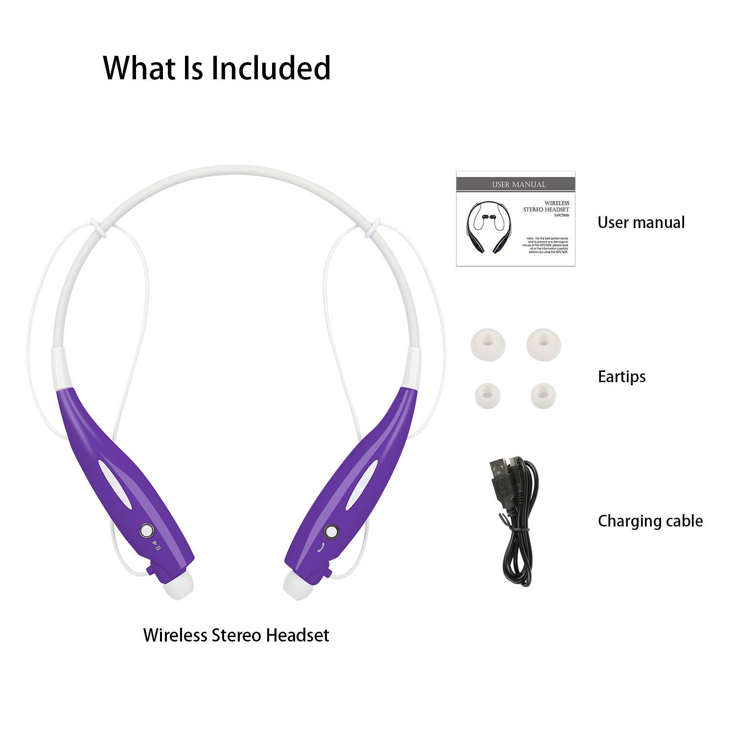 Wireless Neckband Headset with Mic - Image 7