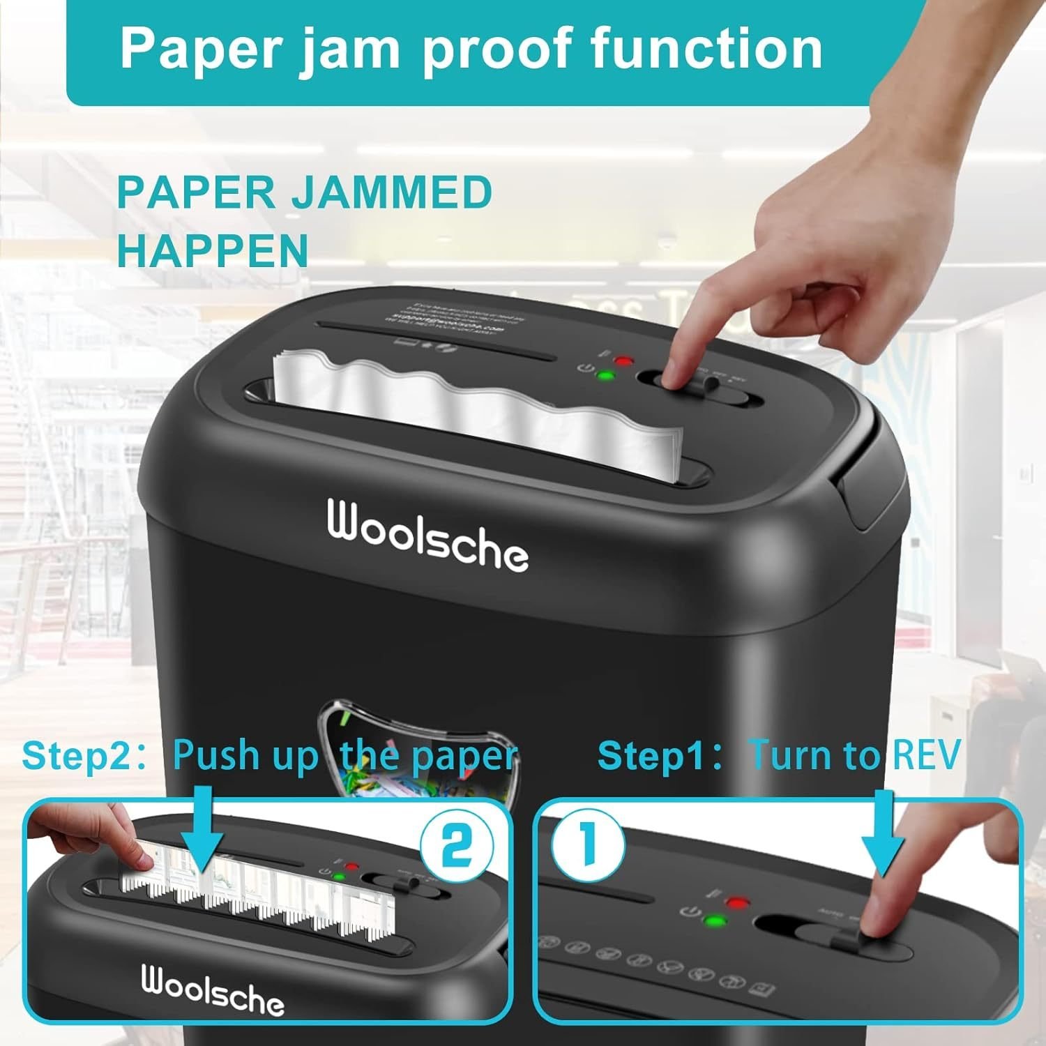 Cross-Cut Paper Shredder, 14-Sheet - Image 5