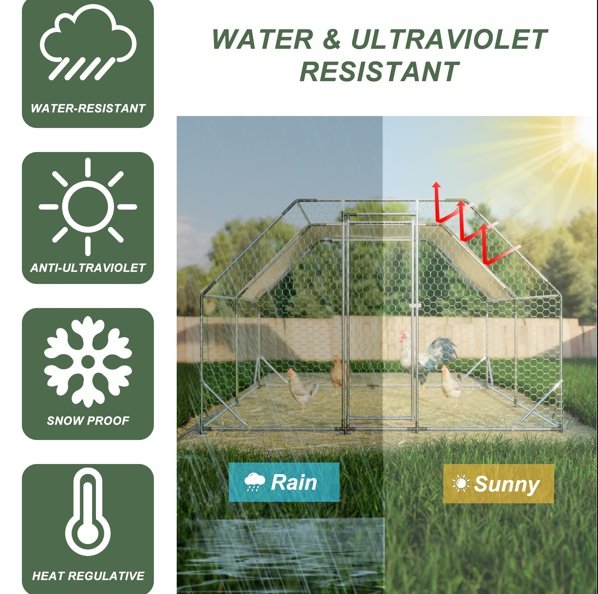 10x13 Foot Flat Top Chicken Coop - Image 3