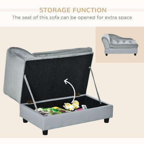Luxury Small Dog Bed With Hidden Storage - Image 3