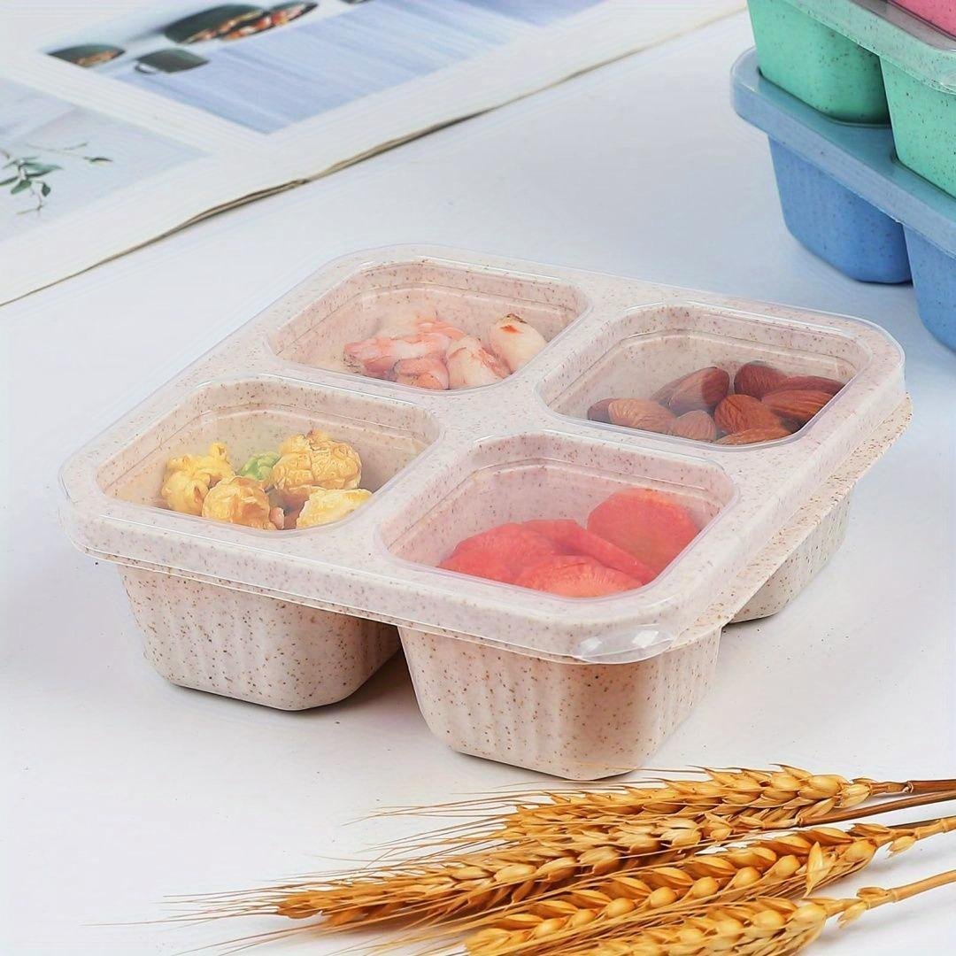 Portable Four-compartment Environmentally Friendly Daily Use Lunch Box - Image 8