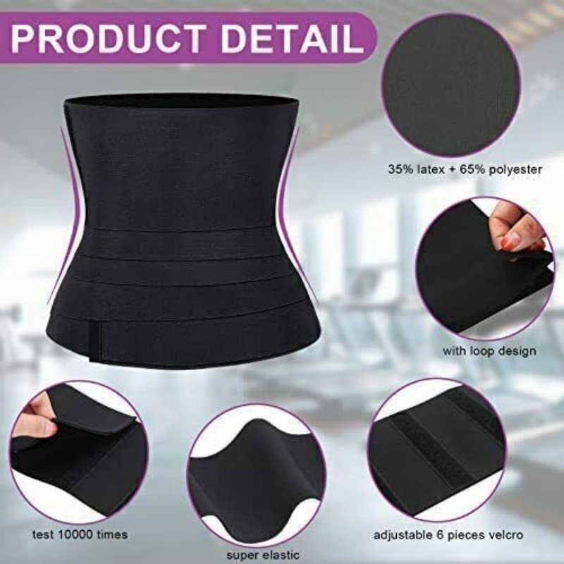 Snatch Me Up Bandage Sweat Wrap Lumbar Waist Support Belt Adjustable Masquerade - Image 3