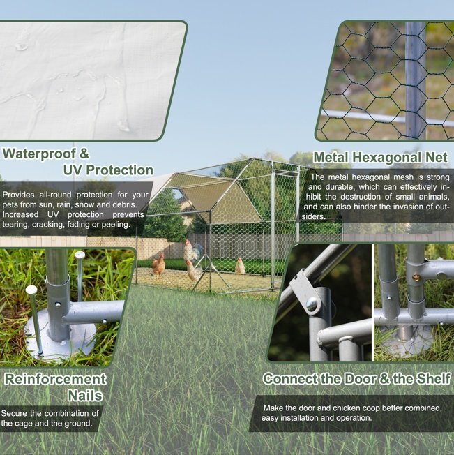 10x13 Foot Flat Top Chicken Coop - Image 5