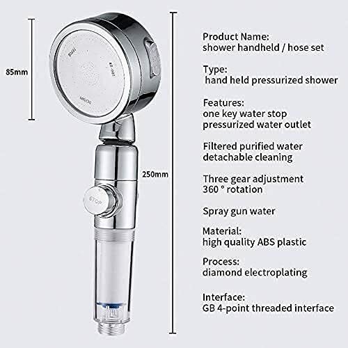 Shower Head,Filter Filtration High Pressure Water Saving 3Mode Soften Save Water - Image 2