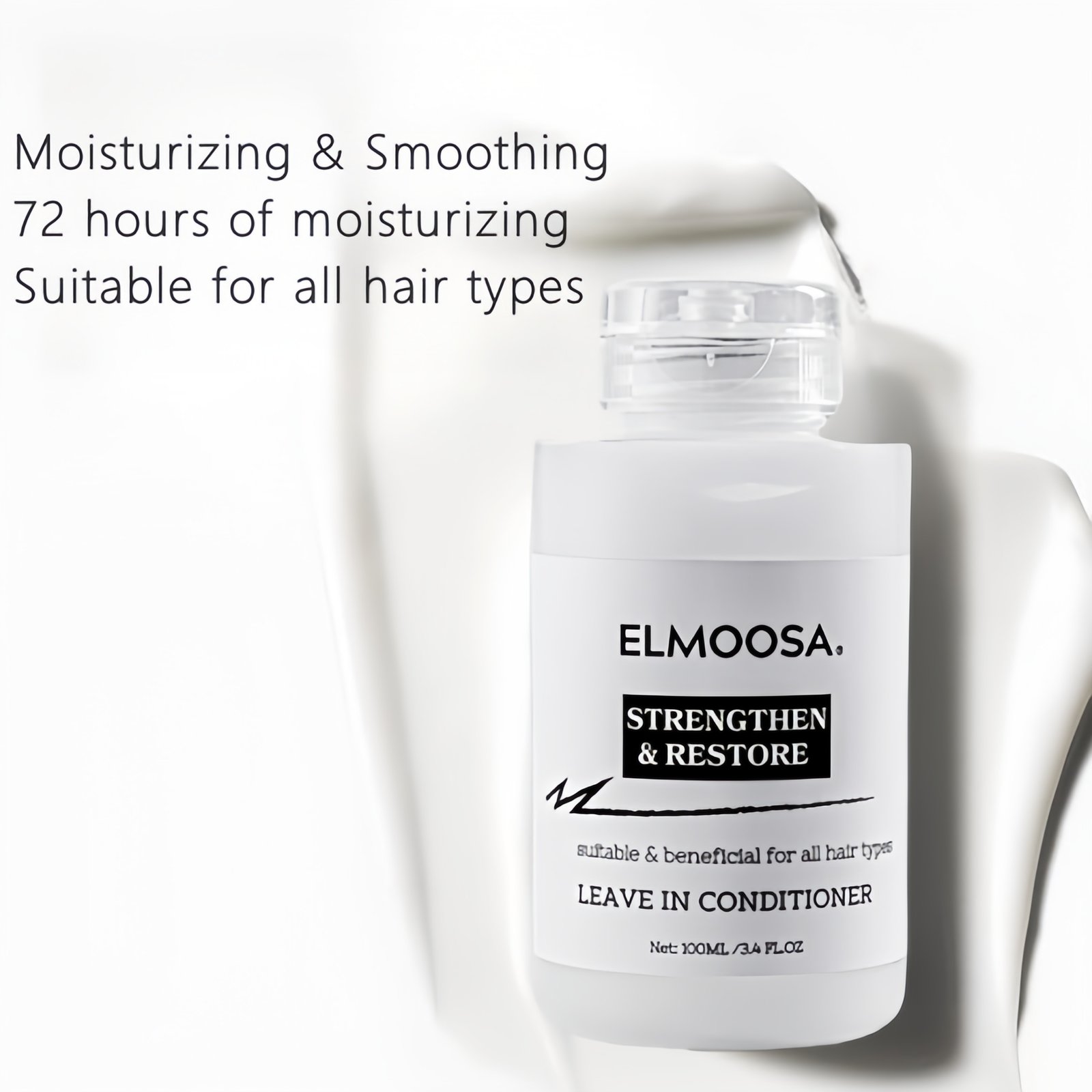 ELMOOSA Hair Care Leave In Conditioner,100ml&250ml Enriched With Various Advanced Ingredients,Hydrates & Strengthens Hair - Image 6