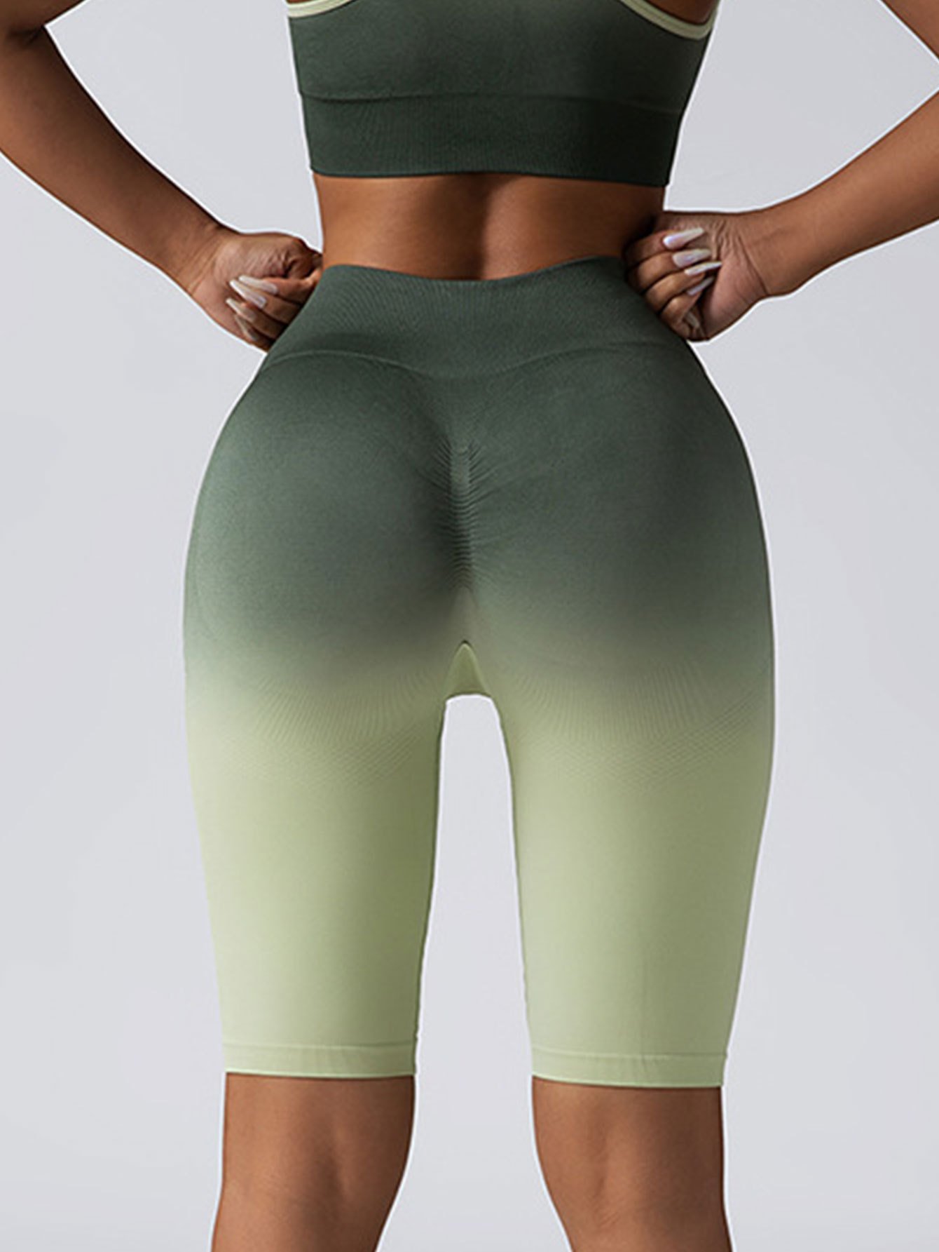 2 Pack Workout Shorts For Women Scrunch Butt Lifting High Waisted Yoga Gym Seamless Booty Biker Shorts - Image 8