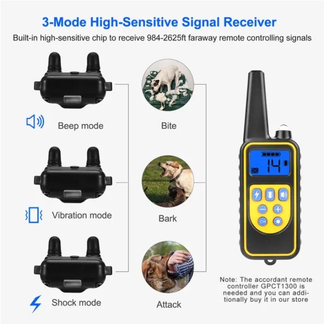 Dog Training Collar Receiver IP67 Waterproof - Image 2