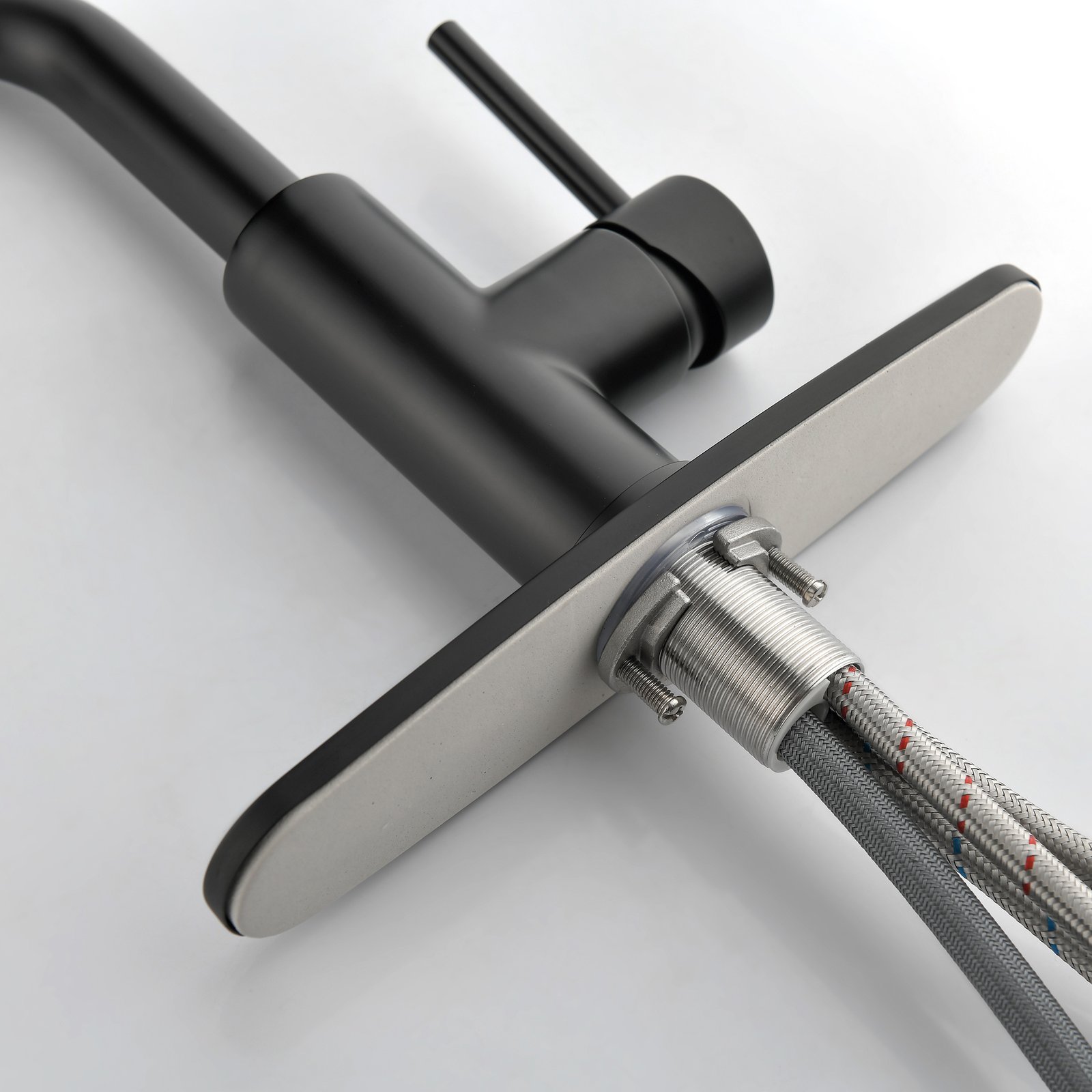 Stainless Steel Matte Black Single Handle Pull Out Spray, Kitchen Faucet - Image 9