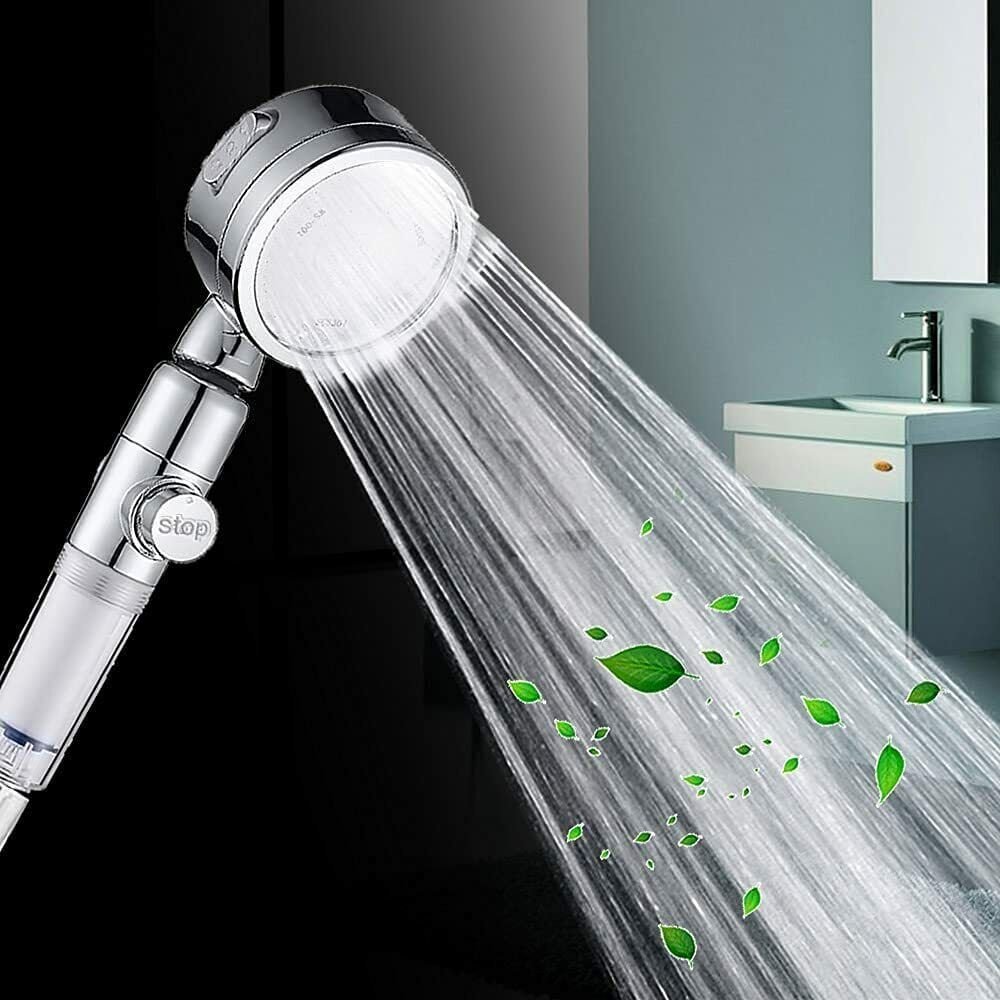 Shower Head,Filter Filtration High Pressure Water Saving 3Mode Soften Save Water