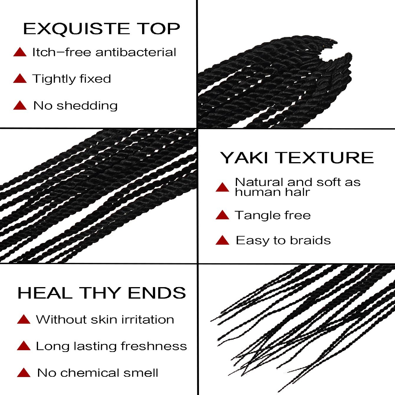 Synthetic Senegalese Braid Crochet Hair - Image 9