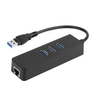 3-Port USB 3.0 Hub Gigabit Ethernet Adapter