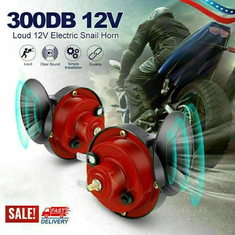 2PC 12V 300DB Super Loud Train Air Horn Waterproof Motorcycle Car Truck SUV Boat - Image 5