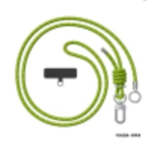 SC01 Tidal Energy Series Multifunctional Fashion Charging Lanyard Washable Gray-Only Supports Self