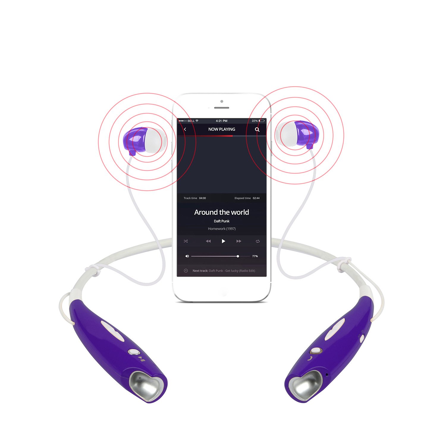 Wireless Neckband Headset with Mic - Image 9