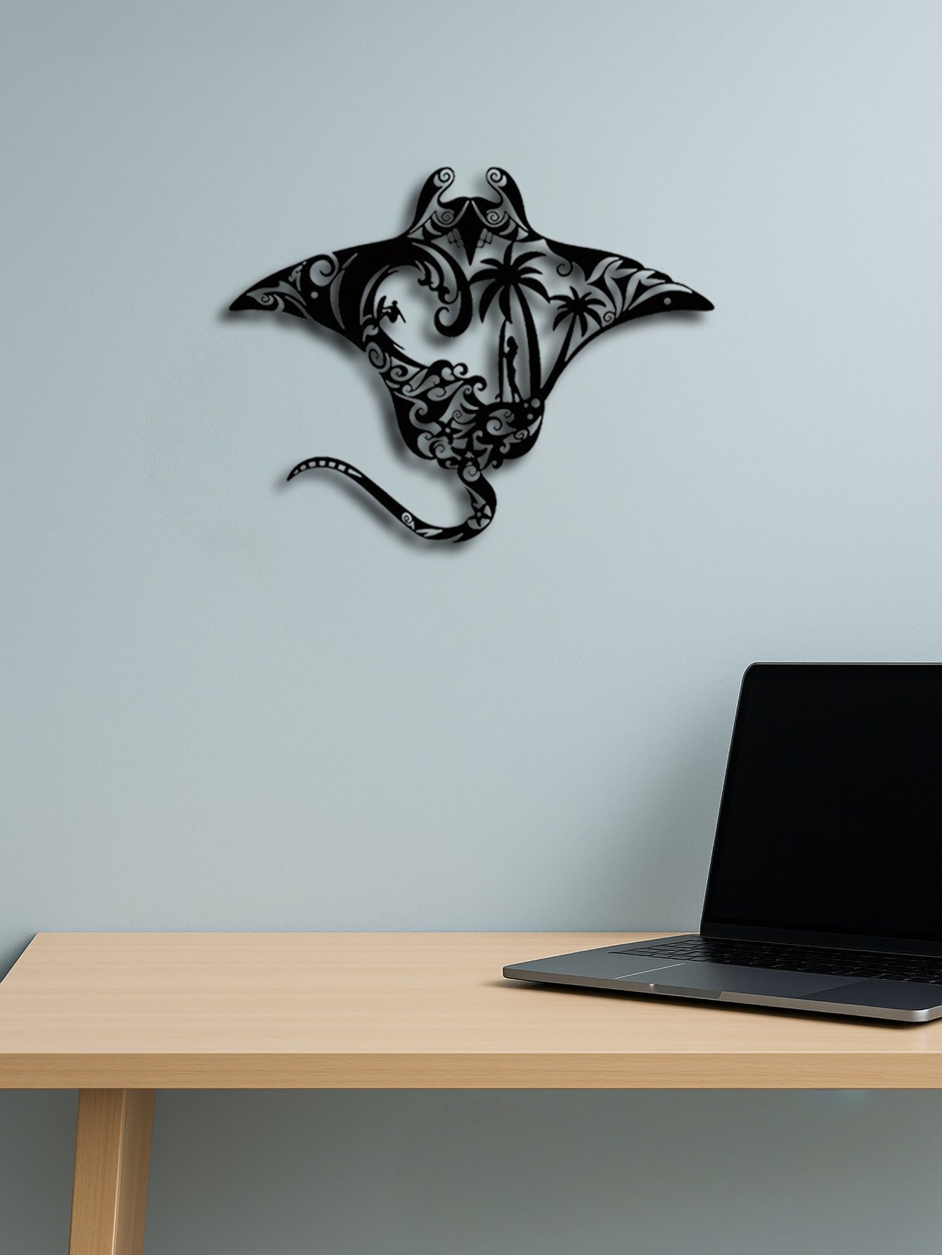 Coastal Metal Wall Art,Nautical Beach Decor For Living Room, Bedroom, Bathroom - Image 5