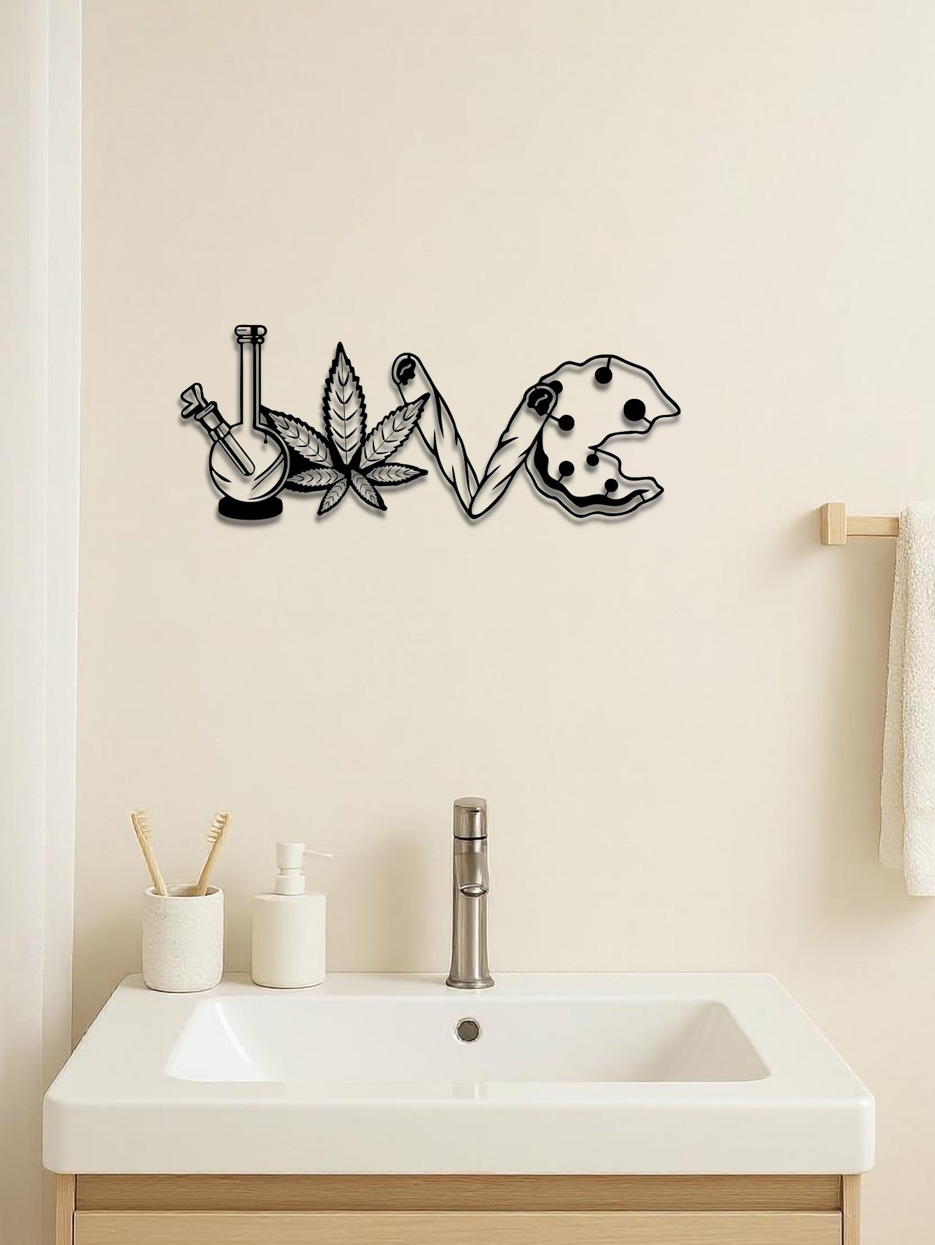 LOVE Metal Letter Wall Pendant - Versatile Decor For Living Room, Bedroom - Image 5