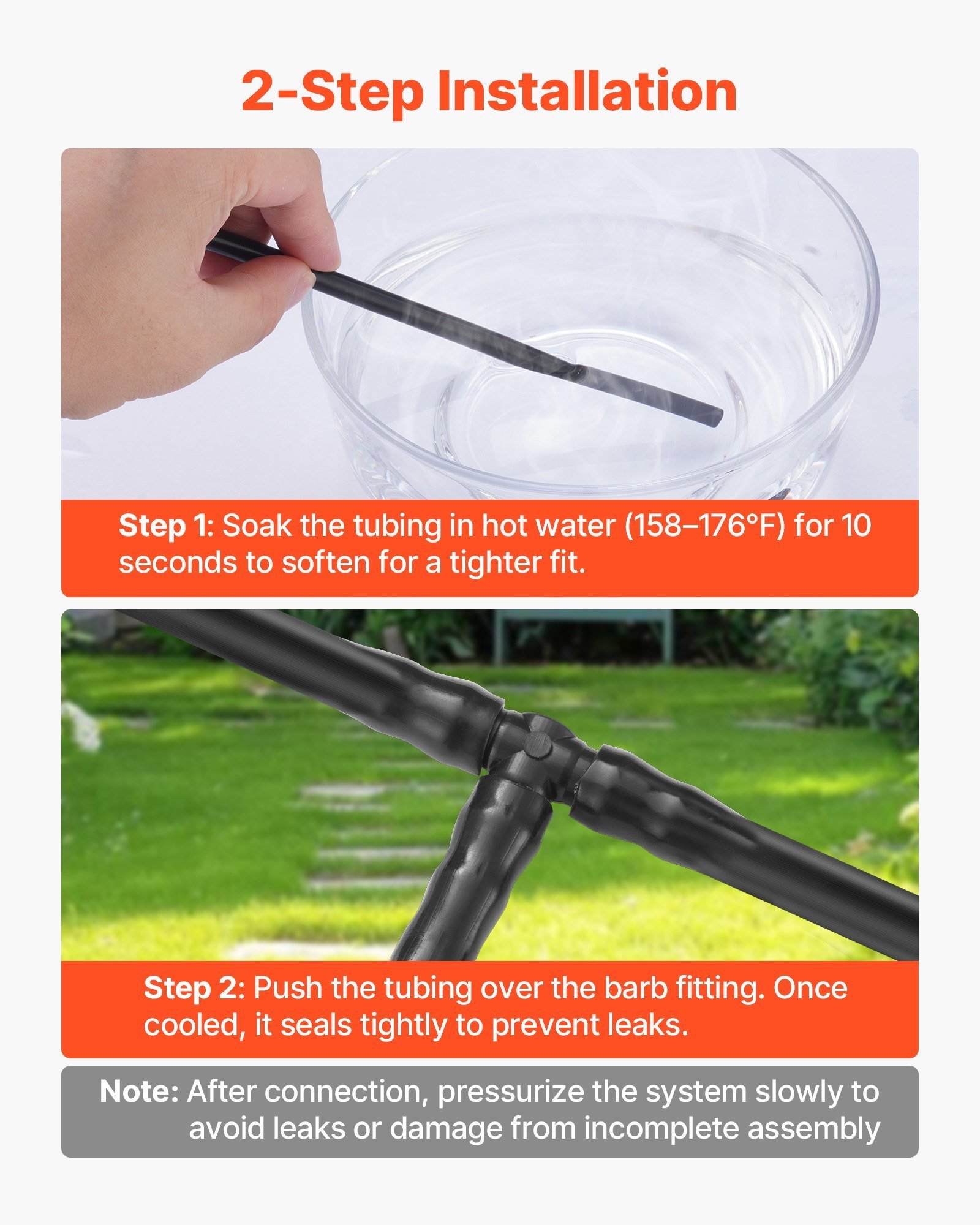 300Pcs Drip Irrigation Fitting Parts Kit For 1/4" Tubing For Yard Garden Lawn - Image 4