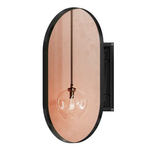 20x34 Inch Oval Recessed Metal Frame Bathroom Wall Cabinet With Mirror And Adjustable Shelves Unavailable Platforms- Temu - Image 6