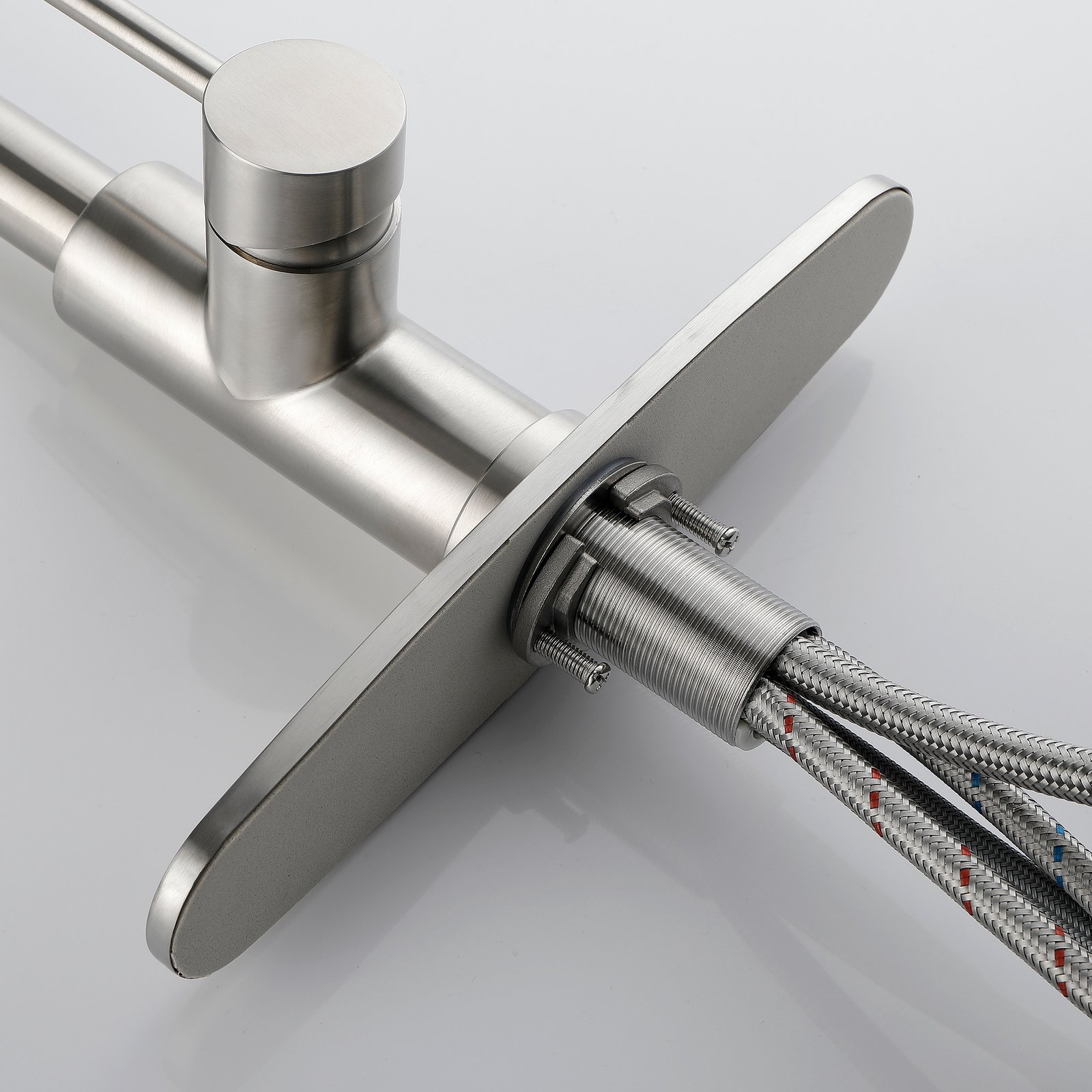 Single Handle High Pull Out Kitchen Faucet, Single-stage Stainless Steel Kitchen Sink Faucet, With Pull Down Spray - Image 10