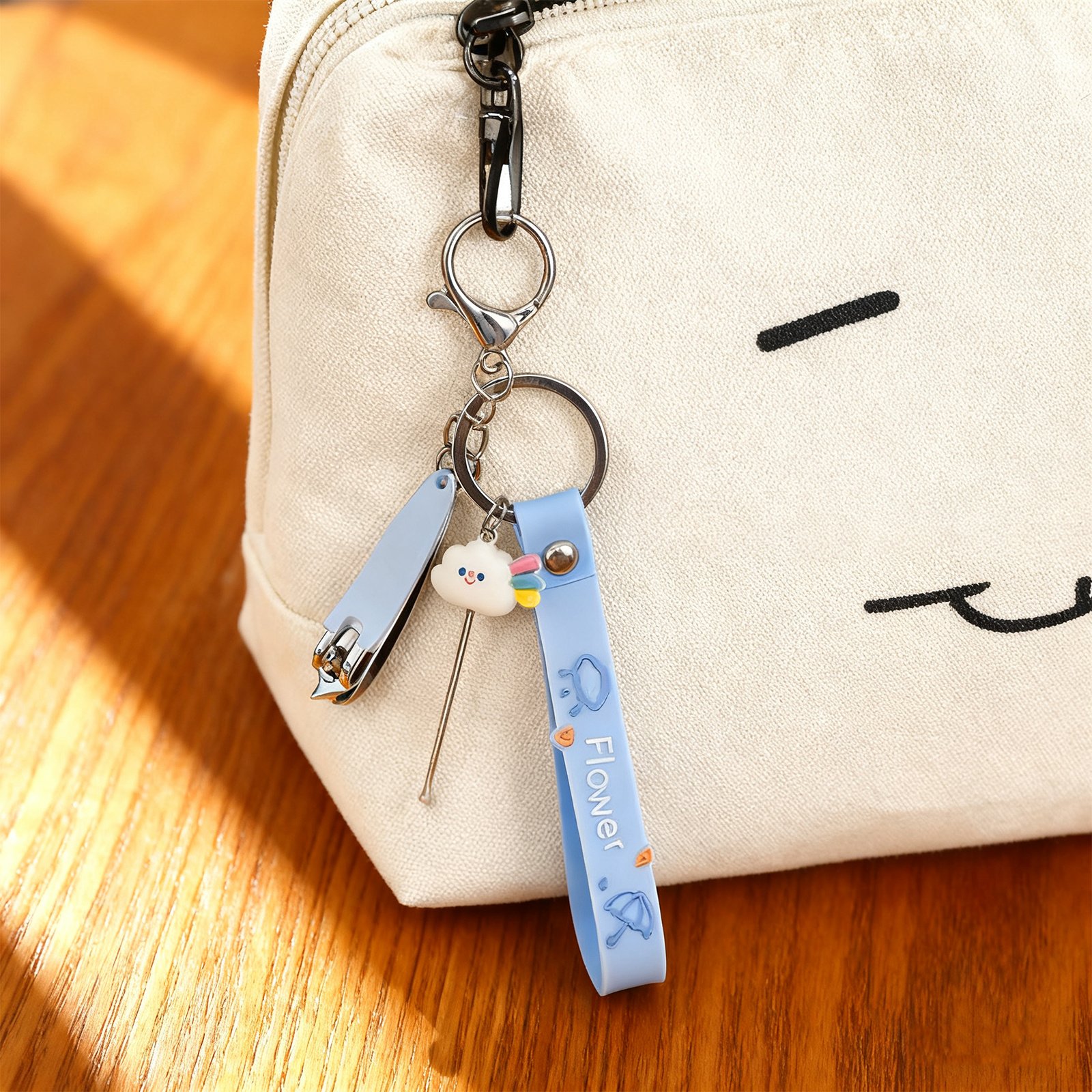 Cloud Nail Scissors Set Keychain-Blue 5856 - Image 5