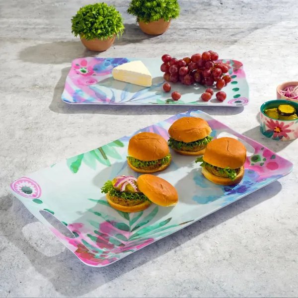Spice ByTia Mowry Cinnamon Twist 2 Decorated Serving Trays