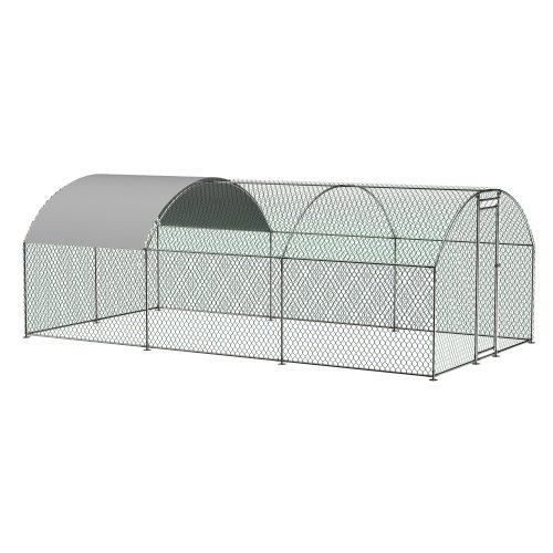 Large Chicken Coop Metal Chicken Track With Waterproof And UV Cover, Dome Shape Walk-In Fence Chicken Coop For Outdoor And Yard Farm Use - Image 8
